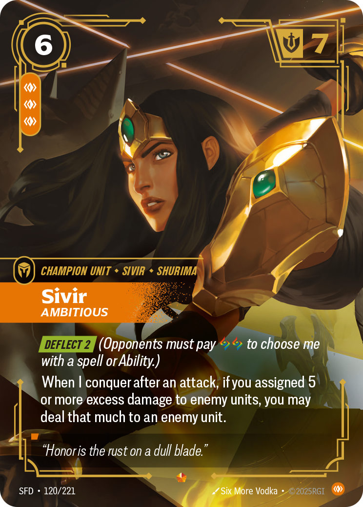 Sivir, Ambitious – V.1 - Epic