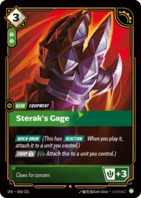 Sterak's Gage (SFD SFD-056/221) Spiritforged