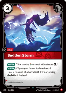 Sudden Storm (SFD SFD-017/221) Spiritforged