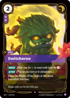 Switcheroo (SFD SFD-145/221) Spiritforged