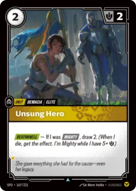Unsung Hero (SFD SFD-167/221) Spiritforged