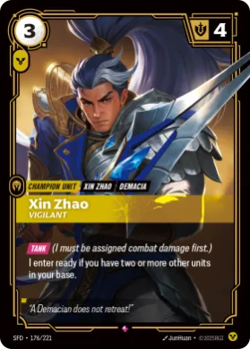 Xin Zhao, Vigilant (SFD SFD-176/221) Spiritforged
