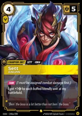 Sett, Kingpin ( OGN-240a/298) Origins Main Set