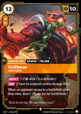 Volibear, Imposing ( OGN-158a/298) Origins Main Set
