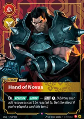 Darius, Hand of Noxus ( OGN-253/298) Origins Main Set