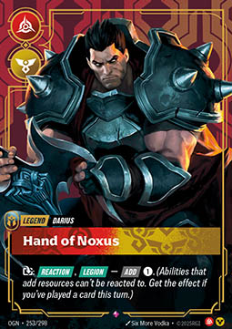 Darius, Hand of Noxus – V.1 - Rare