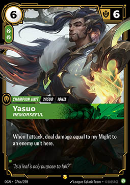Yasuo, Remorseful – V.2 - Showcase