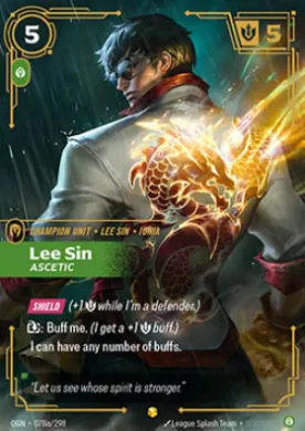 Lee Sin, Ascetic ( OGN-078a/298) Origins Main Set