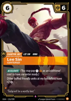 Lee Sin, Centered ( OGN-151/298) Origins Main Set