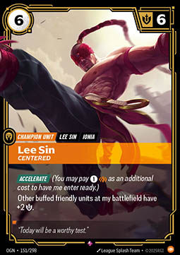 Lee Sin, Centered – V.1 - Rare
