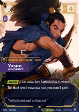 Yasuo, Windrider ( OGN-205/298) Origins Main Set