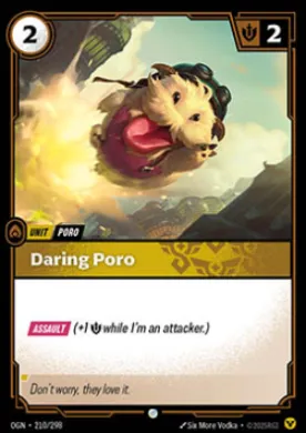 Daring Poro ( OGN-210/298) Origins Main Set