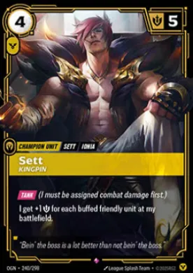 Sett, Kingpin ( OGN-240/298) Origins Main Set