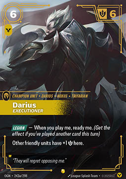 Darius, Executioner – V.2 - Showcase
