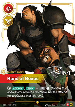 Darius, Hand of Noxus – V.3 - Signed Showcase