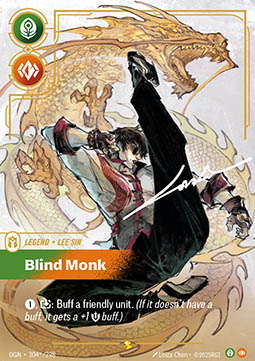 Lee Sin, Blind Monk – V.3 - Signed Showcase