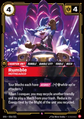 Rumble, Hotheaded (SFD SFD-026/221) Spiritforged
