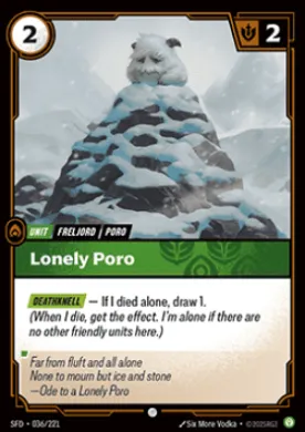 Lonely Poro (SFD SFD-036/221) Spiritforged