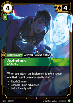 Aphelios, Exalted – V.1 - Rare
