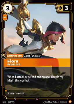 Fiora, Peerless – V.1 - Rare