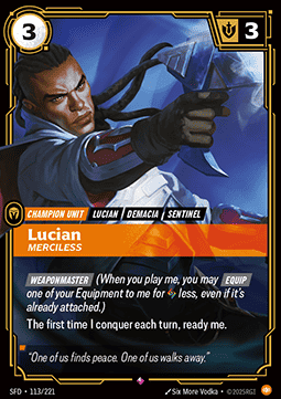 Lucian, Merciless – V.1 - Rare