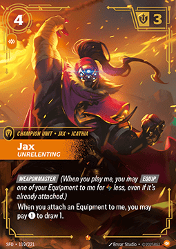 Jax, Unrelenting – V.1 - Epic