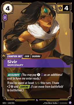 Sivir, Mercenary – V.1 - Rare