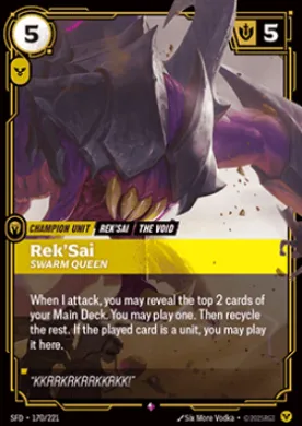 Rek'Sai, Swarm Queen (SFD SFD-170/221) Spiritforged