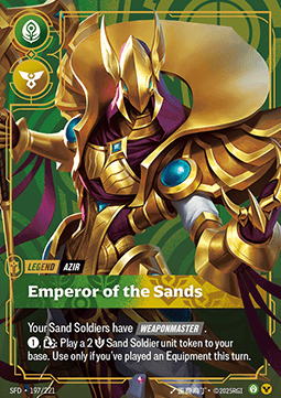 Azir, Emperor of the Sands – V.1 - Rare