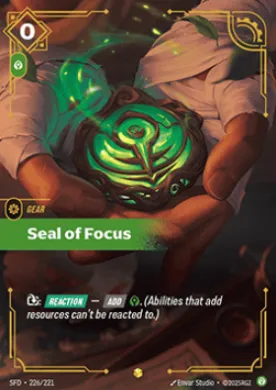 Seal of Focus (SFD SFD-226/221) Spiritforged