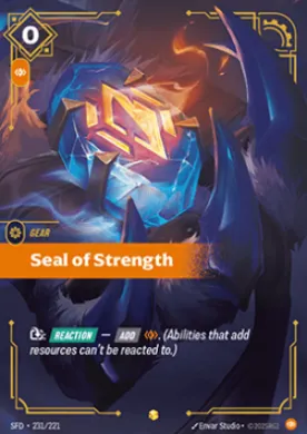Seal of Strength (SFD SFD-231/221) Spiritforged