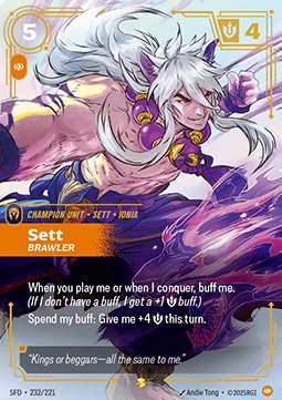 Sett, Brawler – V.1 - Showcase
