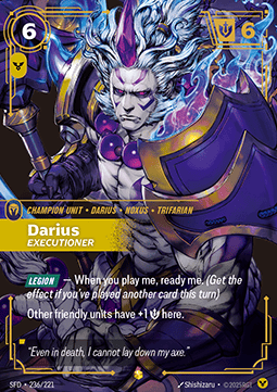 Darius, Executioner – V.1 - Showcase