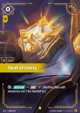 Seal of Unity (SFD SFD-238/221) Spiritforged
