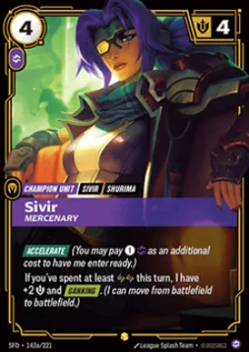 Sivir, Mercenary (SFD SFD-143a/221) Spiritforged