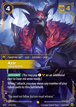 Azir, Sovereign – V.2 - Showcase