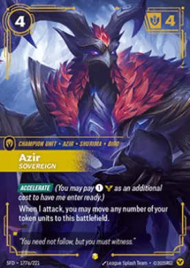 Azir, Sovereign (SFD SFD-177a/221) Spiritforged