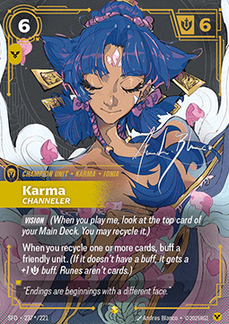 Karma, Channeler – V.2 - Signed Showcase