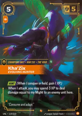 Kha'Zix, Evolving Hunter ( UNL-119/219) Unleashed