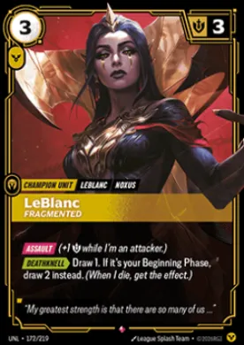 LeBlanc, Fragmented ( UNL-172/219) Unleashed
