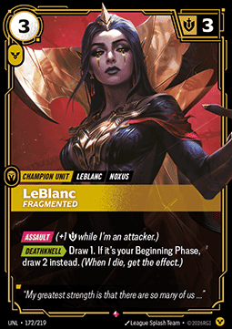 LeBlanc, Fragmented – V.1 - Rare