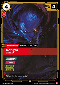 Rengar, Unseen – V.2 - Showcase