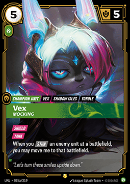 Vex, Mocking – V.2 - Showcase