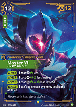 Master Yi, Unstoppable – V.2 - Showcase