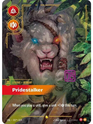 Rengar, Pridestalker – V.3 - Signed Showcase