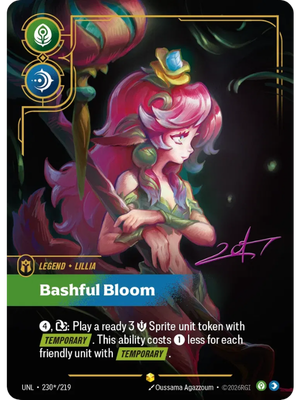 Lillia, Bashful Bloom – V.3 - Signed Showcase