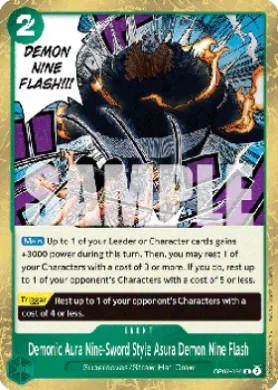 Demonic Aura Nine-Sword Style Asura Demon Nine Flash (OP07 OP07-036) 500 Years in the Future