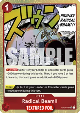 Radical Beam!! (PRB01 OP01-029) One Piece Card The Best