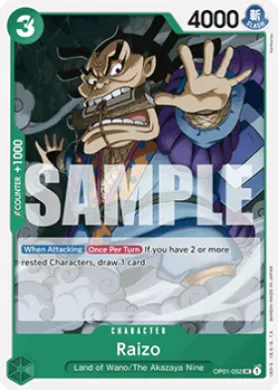Raizo (PRB01 OP01-052) One Piece Card The Best