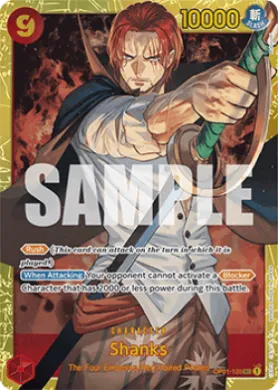 Shanks (PRB01 OP01-120) One Piece Card The Best